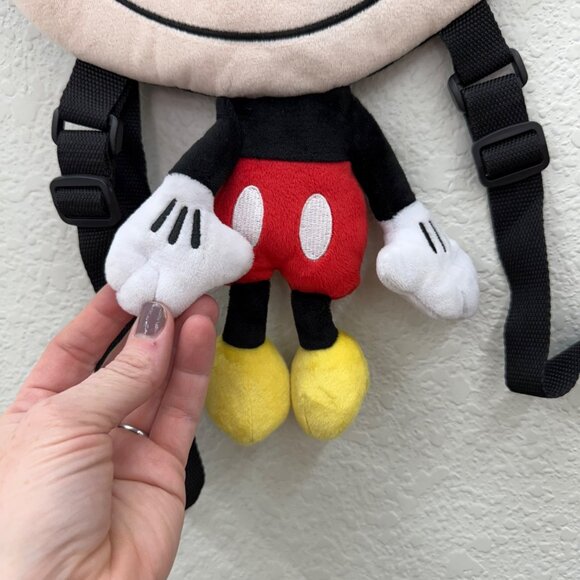 Disney Mickey Mouse Head Plush Soft Backpack Adjustable Straps - Picture 2 of 7